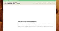 Desktop Screenshot of clevelandpubandgrill.com